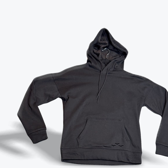 Lazypants Tops - LazyPants Hoodie Sweatshirt‎ Womens Extra Small XS Black Pullover Bird Logo